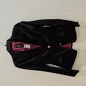 Wet Seal Satain Black Blazer Size M Dressy Party NWT